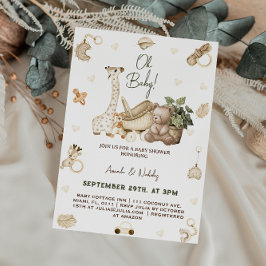 Invitación Juguetes para guardería baby shower