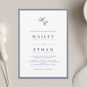 Invitación JULIETTE Boda Azul francés