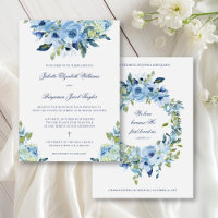 Juliette Dusty Blue Floral Christian Boda
