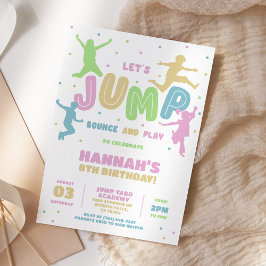 Invitación Jump Trampoline Park Birthday Party
