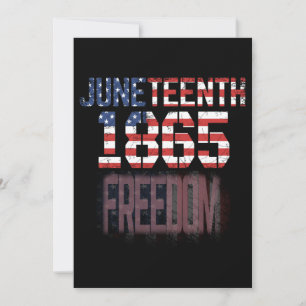 Invitación Juneteenth 1865 libertad