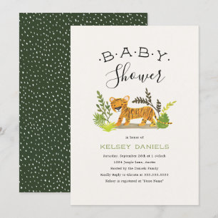 Invitación Jungle Animal Baby Shower