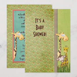 Invitación Jungle Animal Baby Shower
