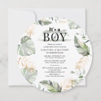 Jungle Animal Botanico Moderno Boy Baby Shower