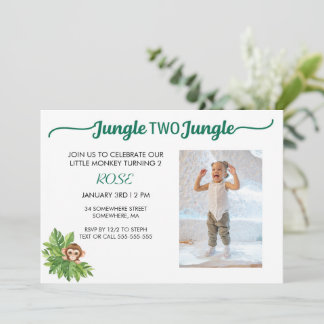 INVITACIÓN JUNGLE DOS JUNGLE