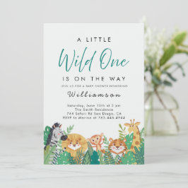 Invitación Jungle Safari Baby Shower