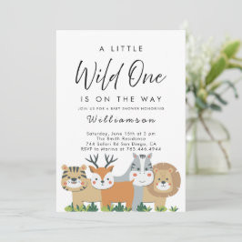 Invitación Jungle Safari Baby Shower