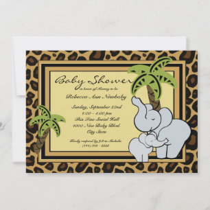 Invitación Jungle Safari Baby Shower