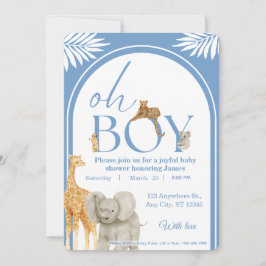 Invitación Jungle Safari Baby Shower Invitation