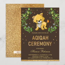 Jungle Safari Cute Baby Lion Aqiqah