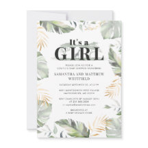 Jungle Safari Giraffe Parejas Chicas Baby Shower