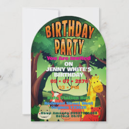 Invitación Jungle Themed 
