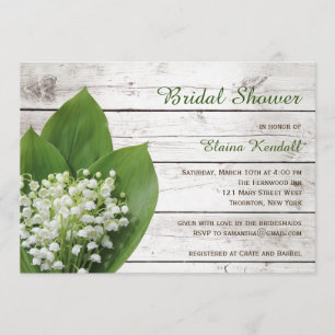 Invitación Junta del granero de la ducha del valle de la novi