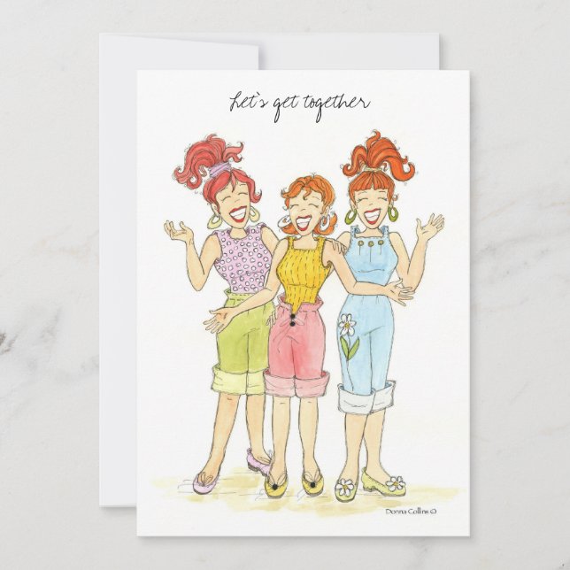 Invitación juntémonos Bar-B-Q (Anverso)