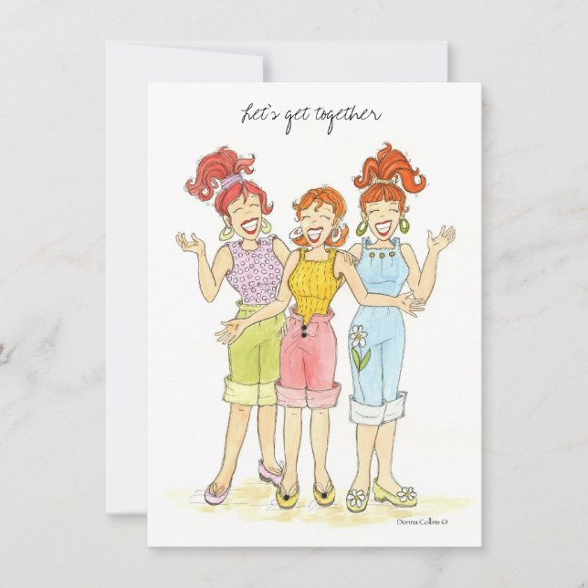 Invitación Juntémonos Bar-B-Q Invitar (Anverso)