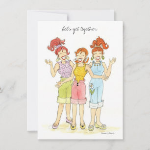 Invitación Juntémonos Bar-B-Q Invitar