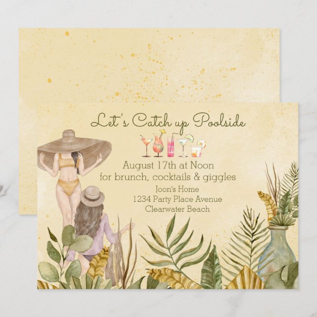 Invitación Juntemos a las novias (Anverso / Reverso)