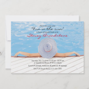 Invitación junto a la Piscina