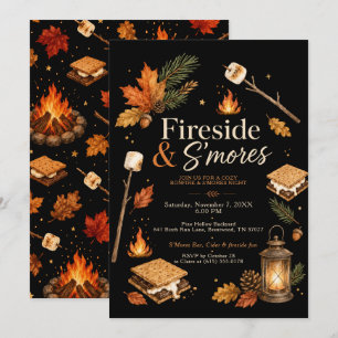 Invitación Junto al fuego & M’almuerzos