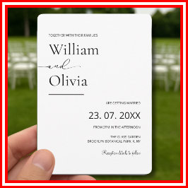 Invitación Junto Con Su Boda Familiar