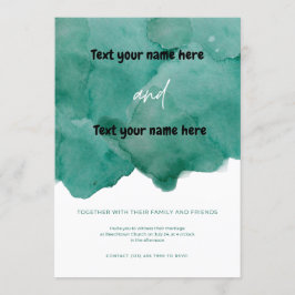 Invitación Junto con sus familiares y amigos