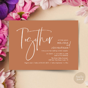 Invitación Junto con sus padres, la recepción de bodas