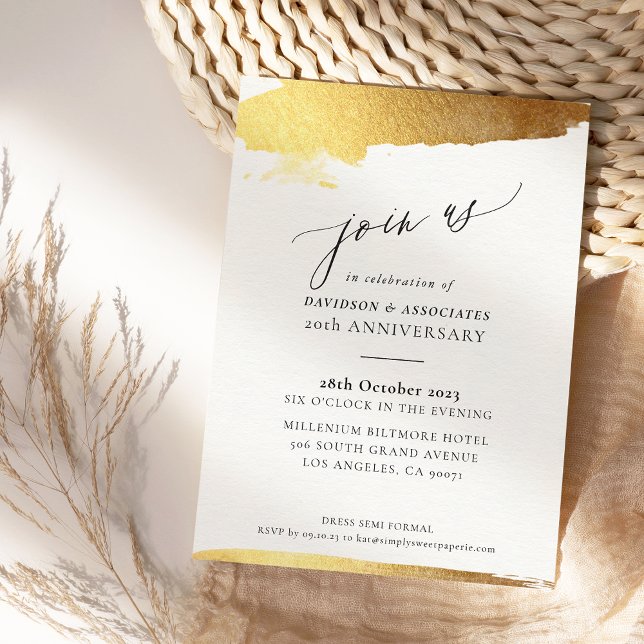 Invitación JUNTO US caligrafía elegantes bordes dorados forma (Subido por el creador)