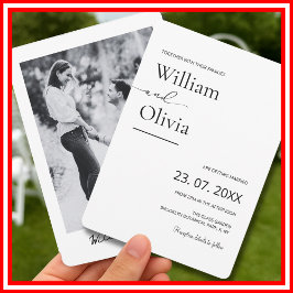 Invitación Juntos con sus familias FOTO Boda