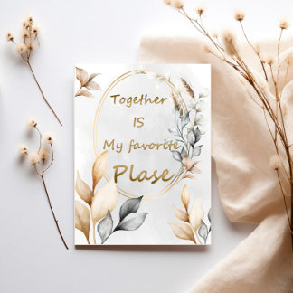 Invitación Juntos Es Mi Lugar Favorito – Pareja Personalizada