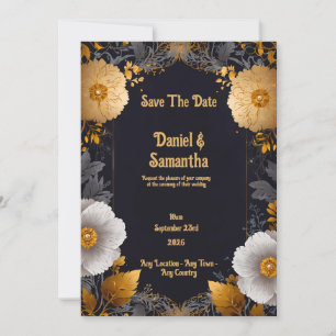 Invitación Juntos por siempre: Una celebración del amor dorad