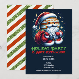 Invitación Júpiter Jolly Old St. Nick Santa Claus Fiesta