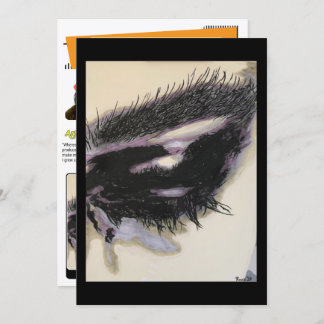 Invitación ‘Just a Memory’ Painting on a Small-Scale Print 