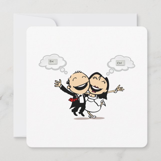 Invitación Just married (Anverso)