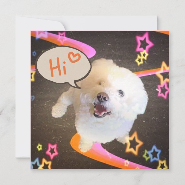 Invitación Just Saying "Hi" Invitation (Anverso)