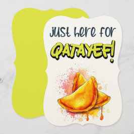 Invitación Justo aquí para el ق de Qatayef ط・ف・・・ن・・・・・・・・・・・