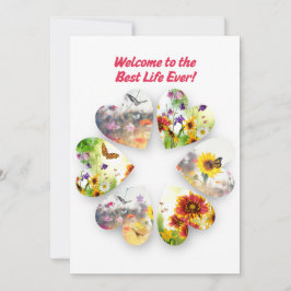 Invitación JW Baptism Card Welcome to the Best Life Ever