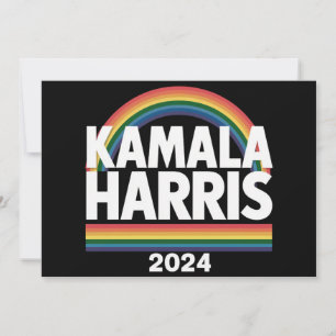 Invitación Kamala Harris 2024: Elecciones LGBT del orgullo ga