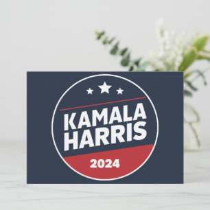 Invitación Kamala Harris 2024 Por Las Elecciones Retro Presid