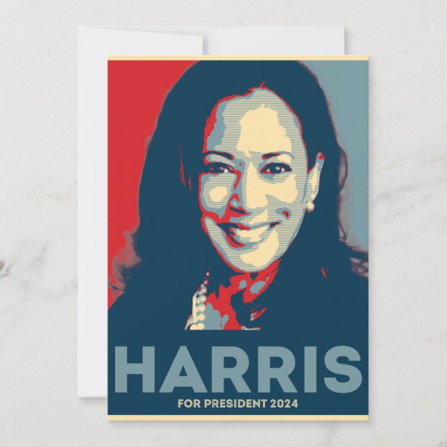 Invitación Kamala Harris Por La Presidencia 2024 - Esperanza (Anverso)