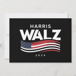 Invitación Kamala Harris Tim Walz Vals 2024 Elección