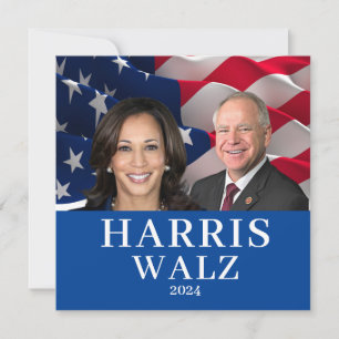 Invitación Kamala Harris Y Tim Walz 2024
