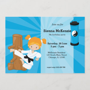 Invitación Karate Kids