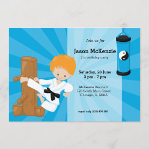 Invitación Karate Kids