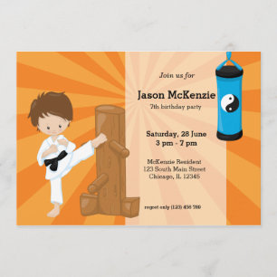 Invitación Karate Kids