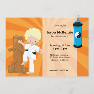Invitación Karate Kids