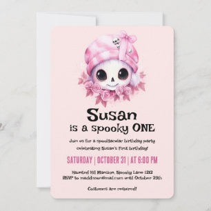 Invitación Kawaii Creepy Cute Halloween