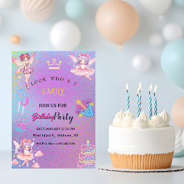Invitación Kawaii Fairy Kids Birthday 