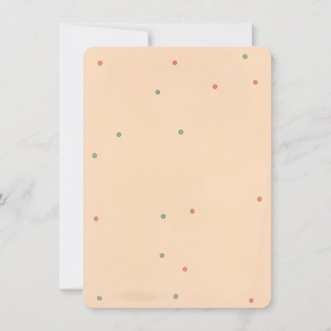 Invitación Kawaii Género Neutral Pastel Boba Tea Baby Shower (Reverso)