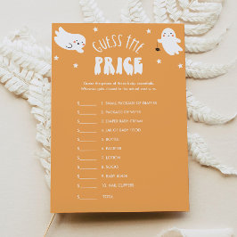 Invitación Kawaii Halloween adivina el juego de Baby Shower d
