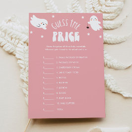 Invitación Kawaii Halloween adivina el juego de Baby Shower d
